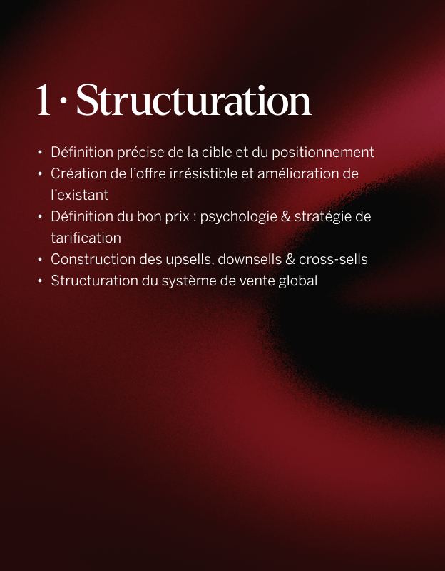 Structuration stratégique et création de l'offre irrésistible Mobile